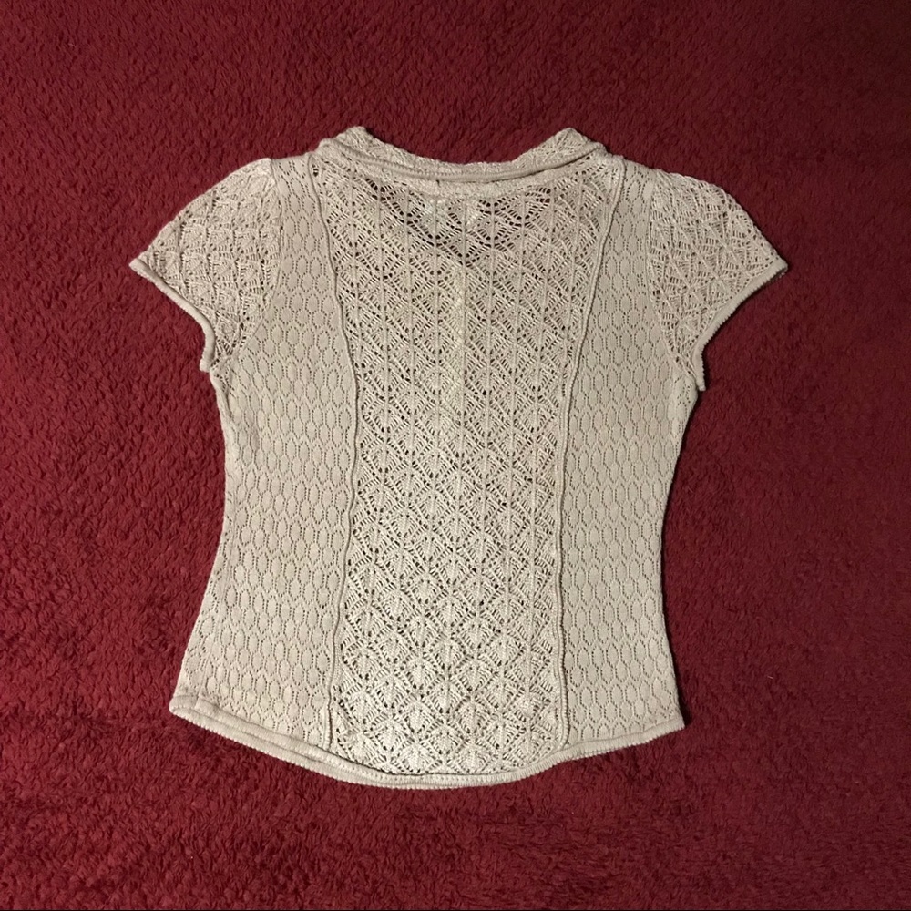 Anthropologie Moth openwork knit top size M - Picture 2 of 4